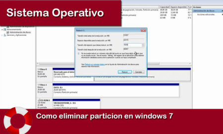 eliminar particion windows 7