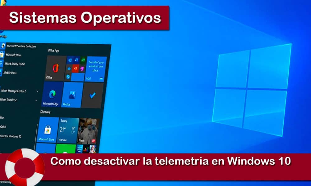 Como desactivar la telemetria en Windows 10